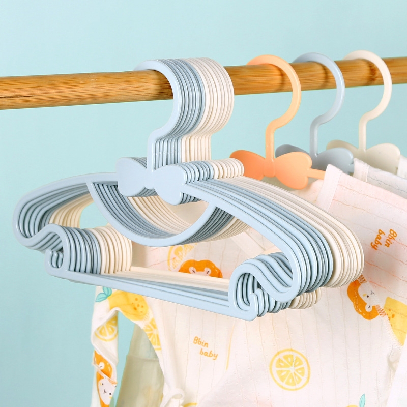 Baby Clothes Organiser - 10Pcs Cute Bowknot Children Hangers Portable