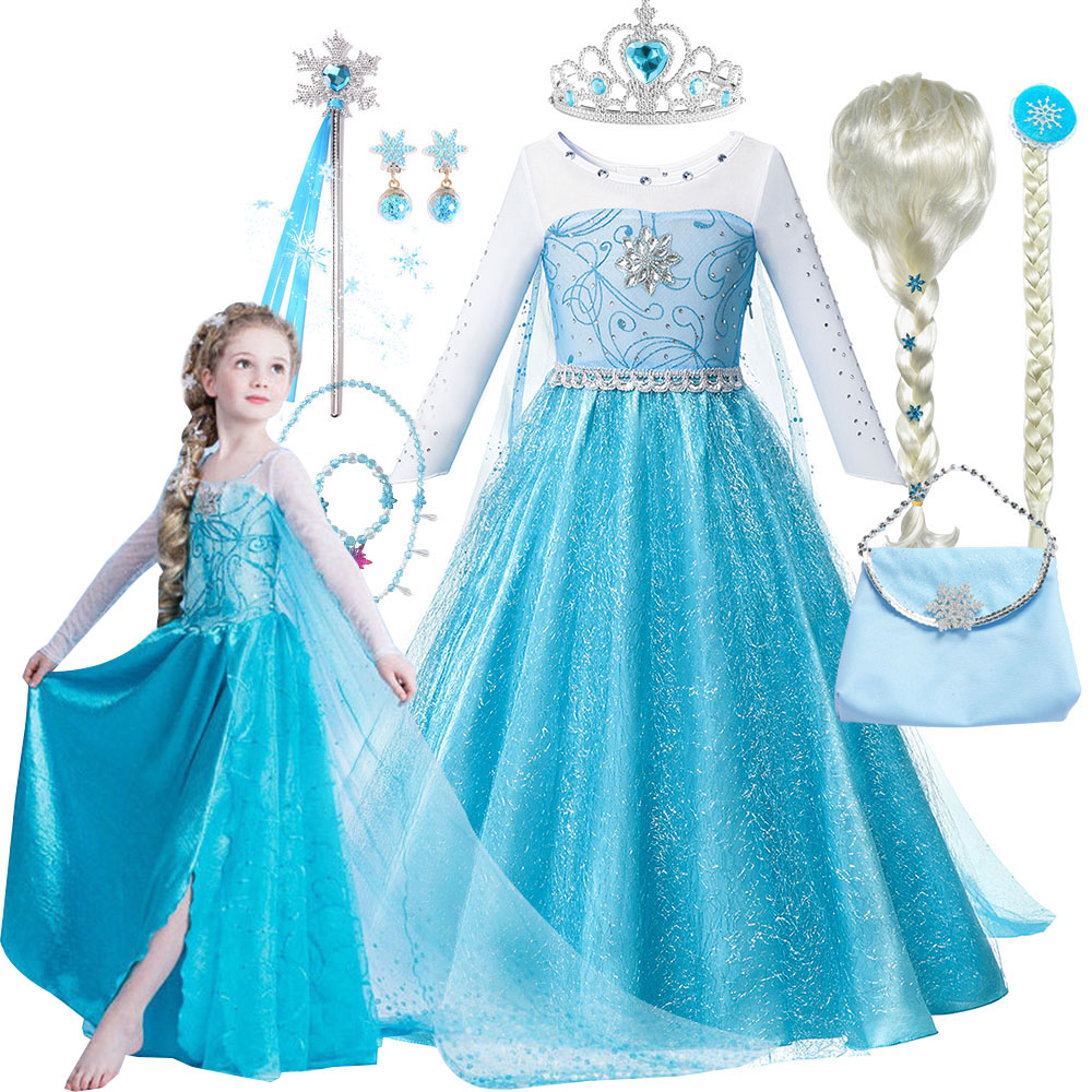 Baby Clothing For Girls - Baby Girl Princess Elsa Costume Snow