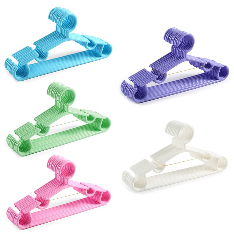 Baby Clothes Organiser - 10 Pcs/Set Plastic Baby Clothes Hanger
