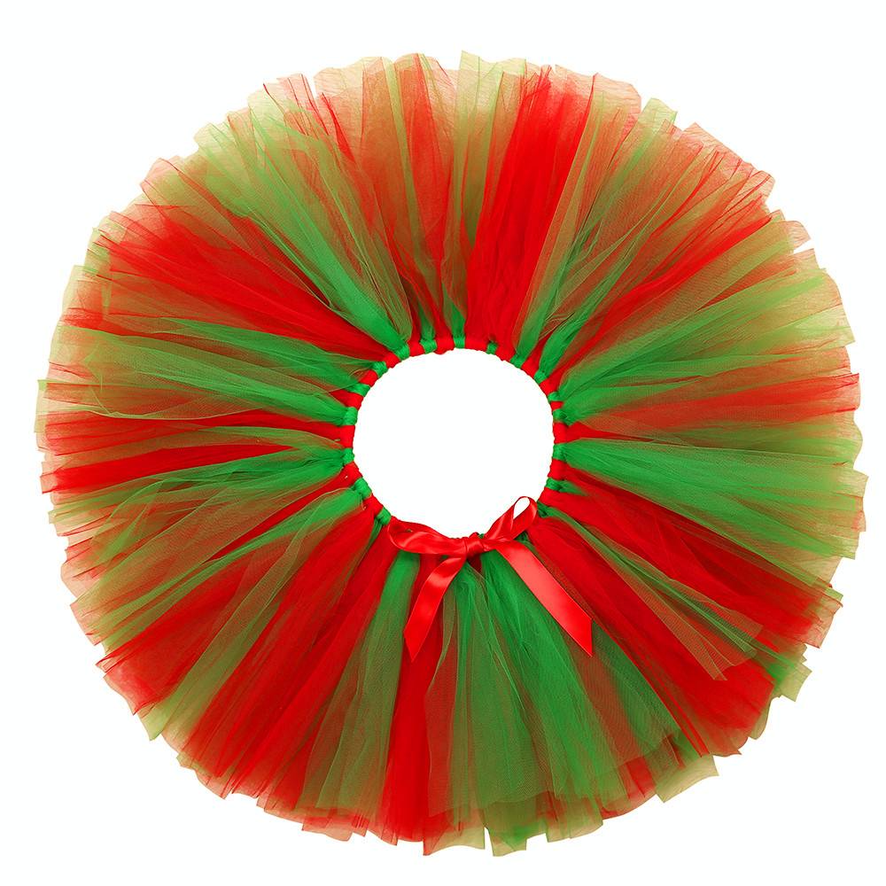 Baby Tutu Skirt - 2-14 YearsGirls Christmas Elf Tutu Skirt