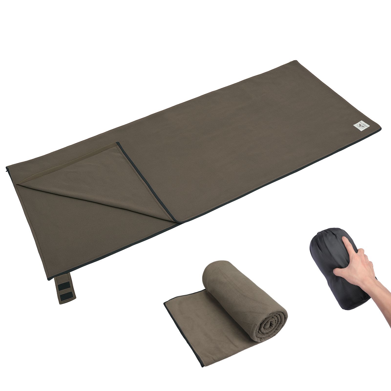 Fleece Sleep Bag - Sleeping Bag Liner Portable Fleece Warm