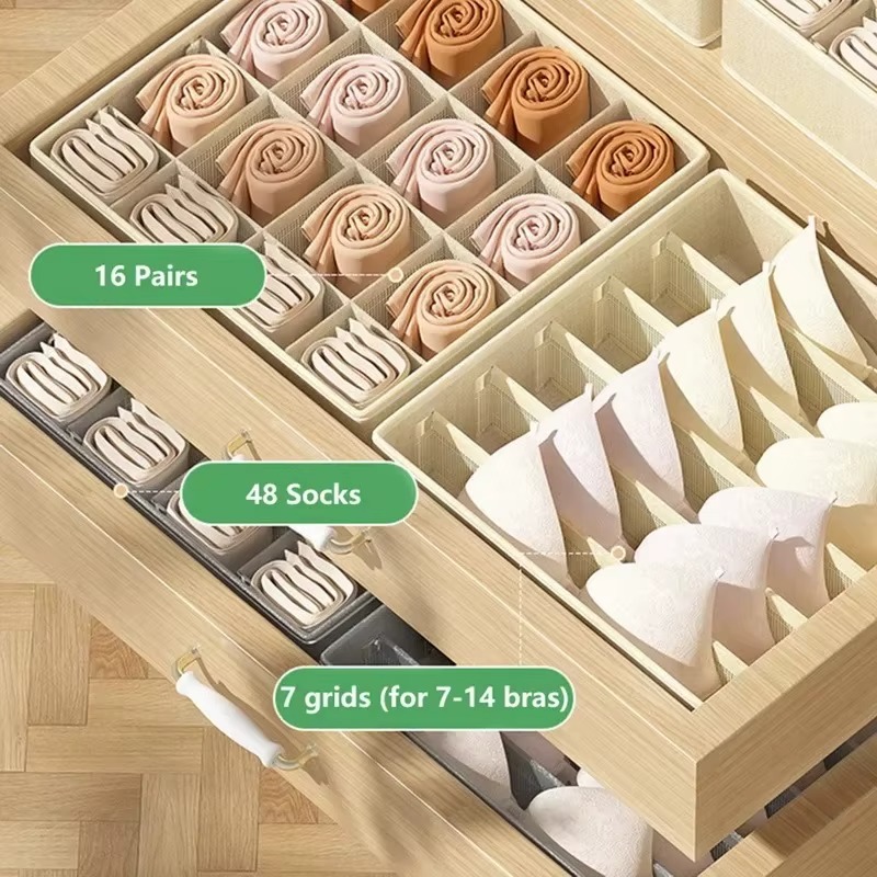 1-2Pcs Non-woven Fabric Underw - Baby Clothes Organiser review and price