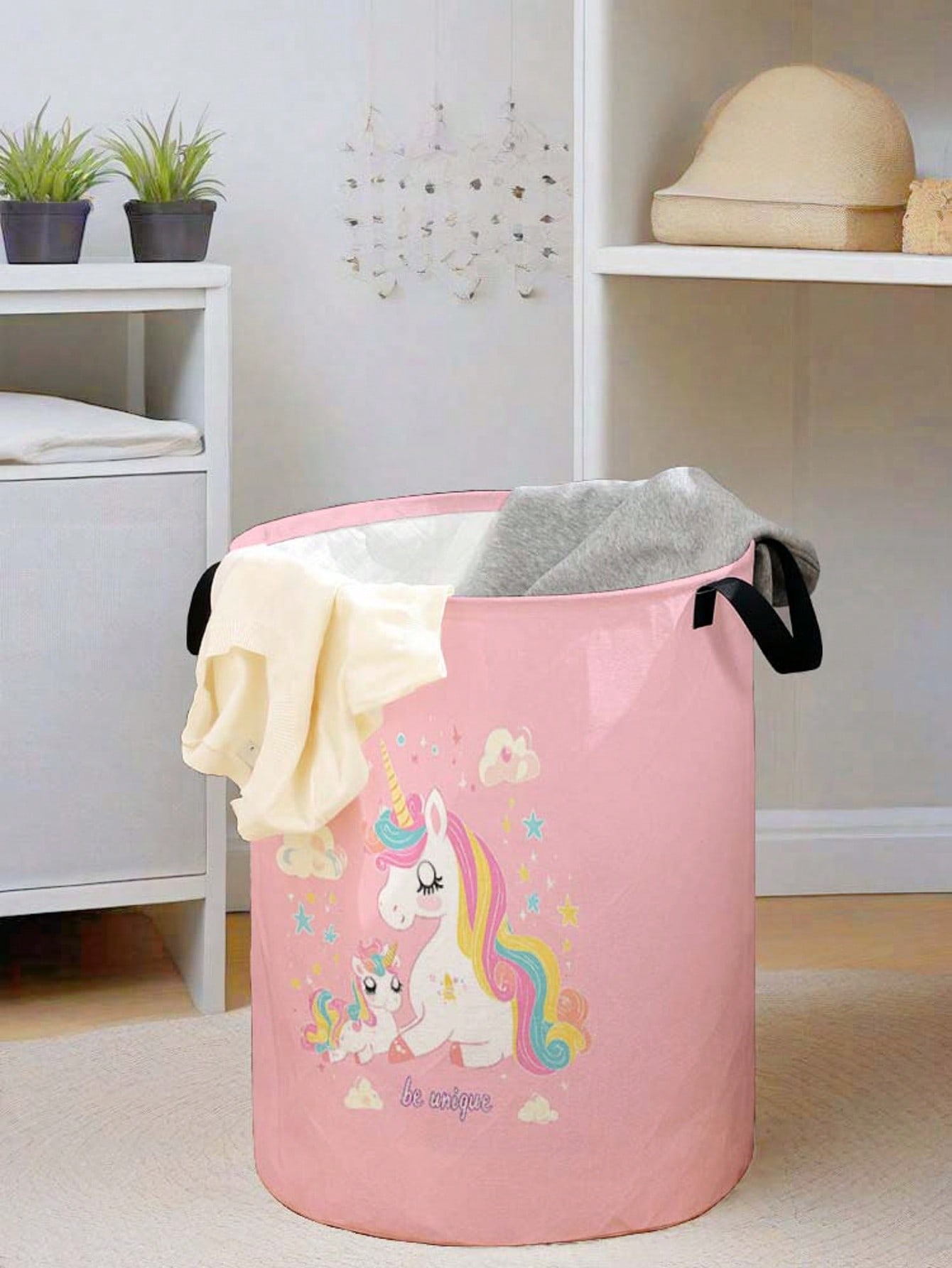 Unicorn Laundry Basket, Foldab - Baby Clothes Organiser review and price