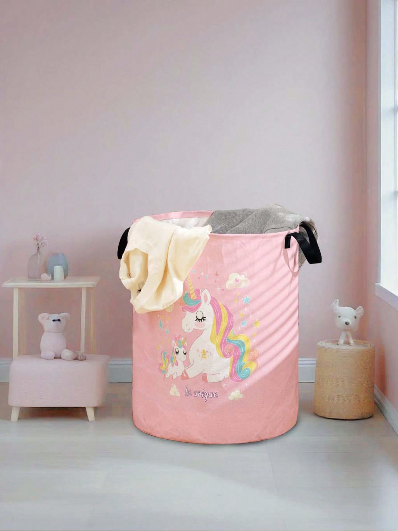 Unicorn Laundry Basket, Foldab - Baby Clothes Organiser review and price