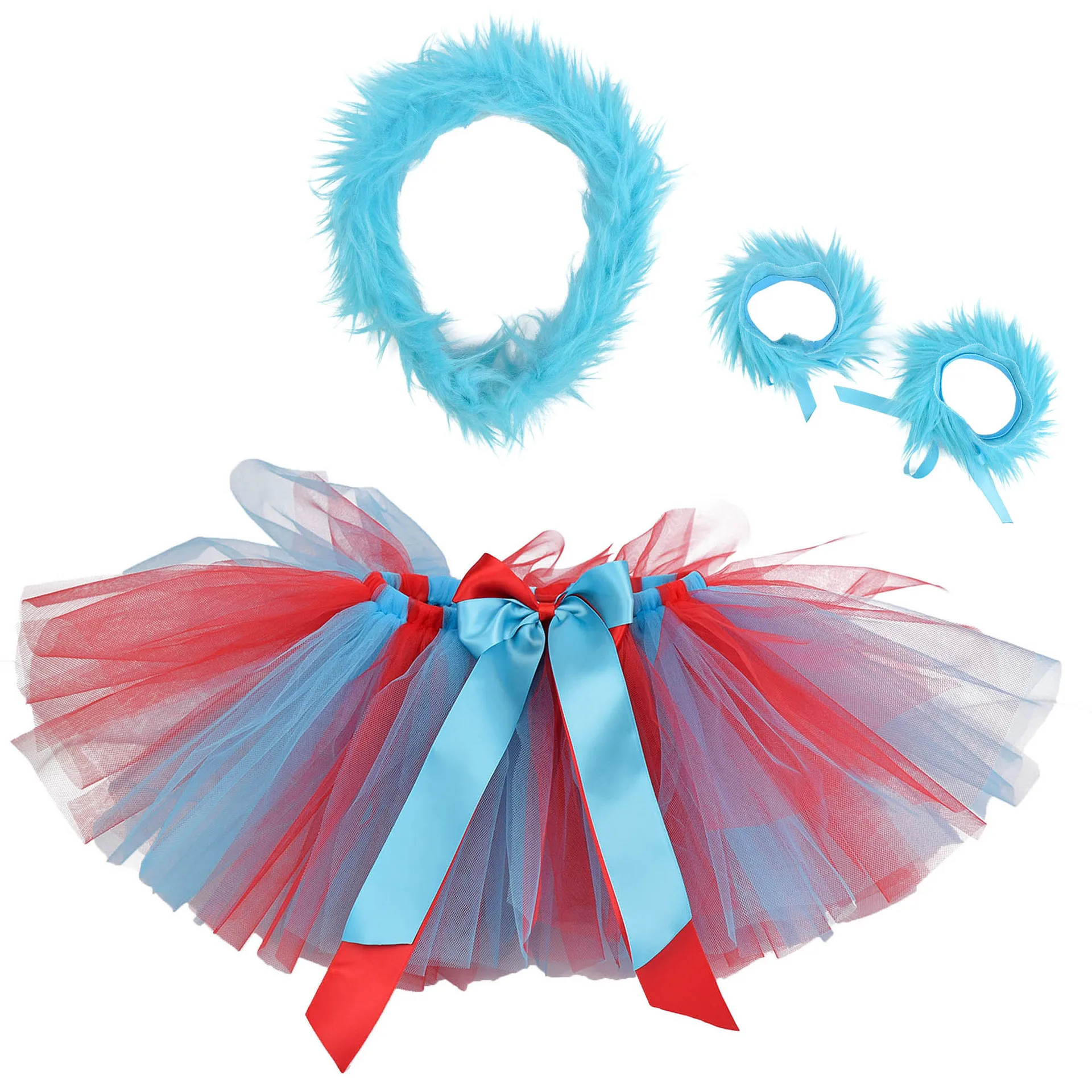 Red Turquoise Thing 1 Thing 2  - Baby Tutu Skirt review and price
