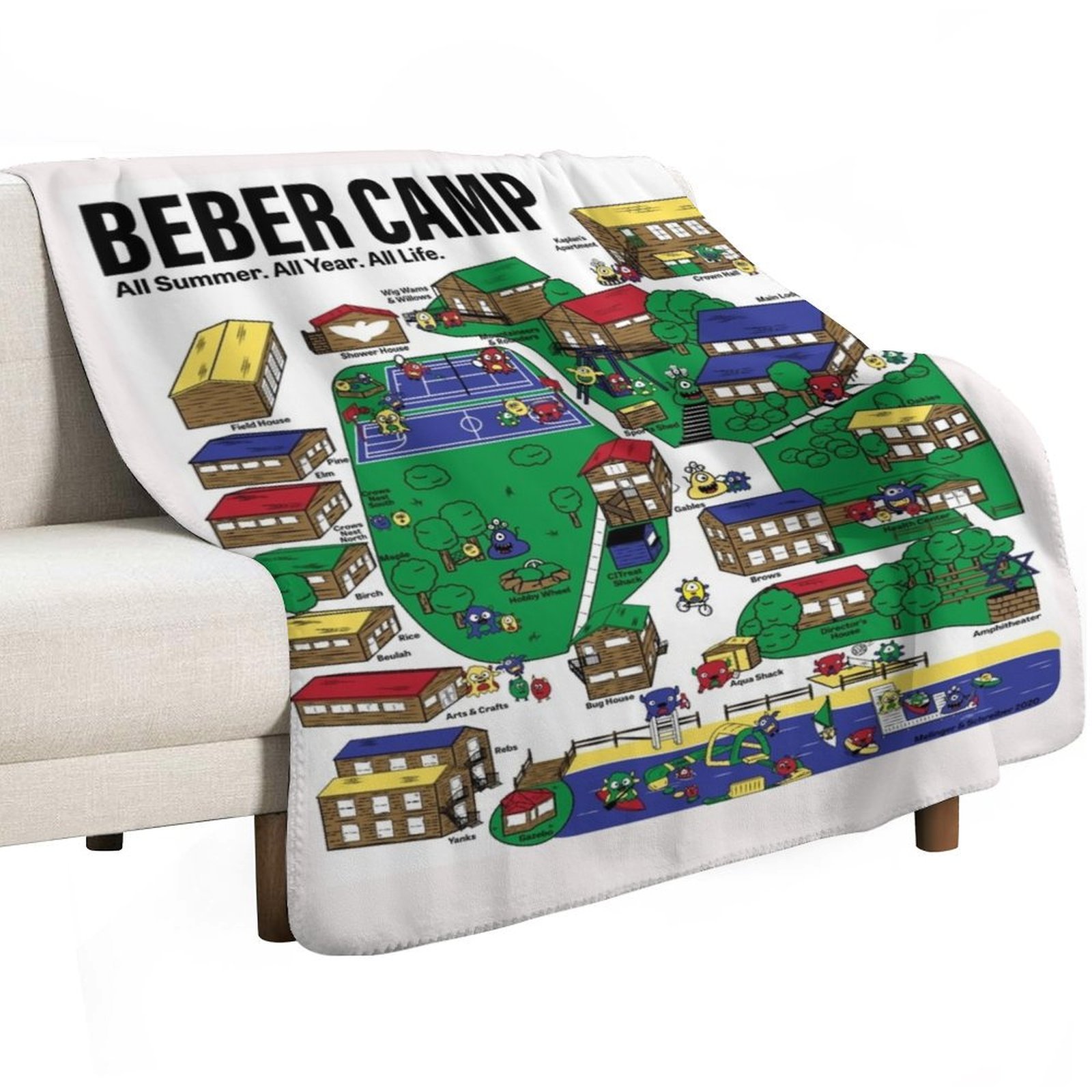 Beber Camp Map Throw Blanket c - Fleece Sleep Bag review and price