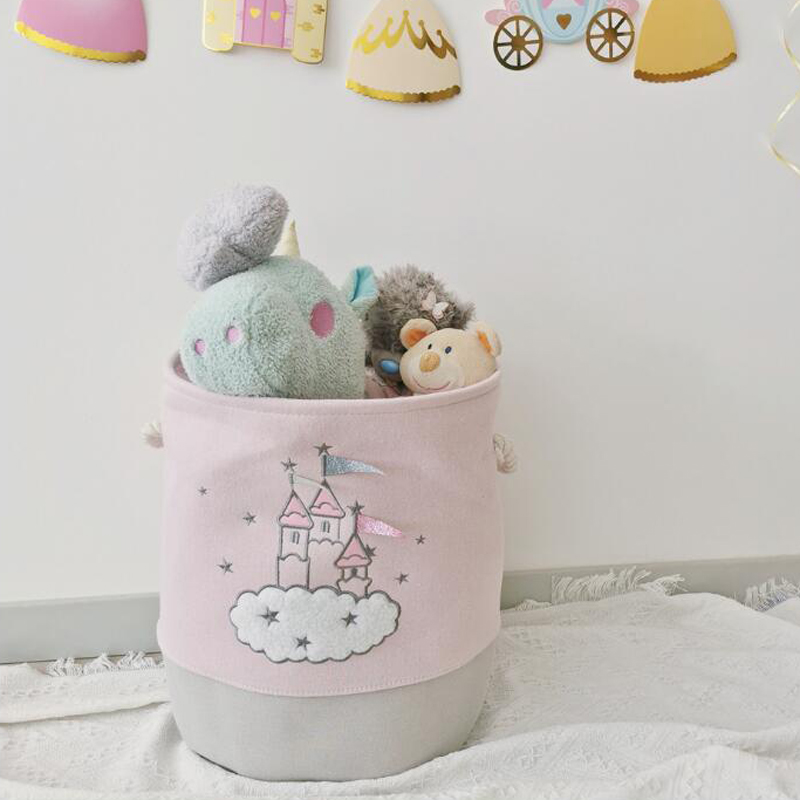 Large Pink Laundry Basket Kids - Baby Clothes Organiser review and price