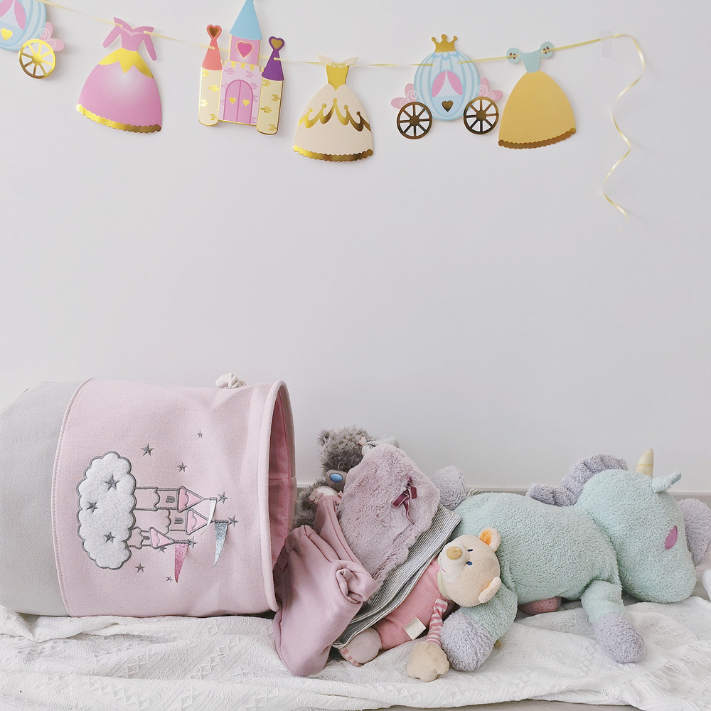 Large Pink Laundry Basket Kids - Baby Clothes Organiser review and price