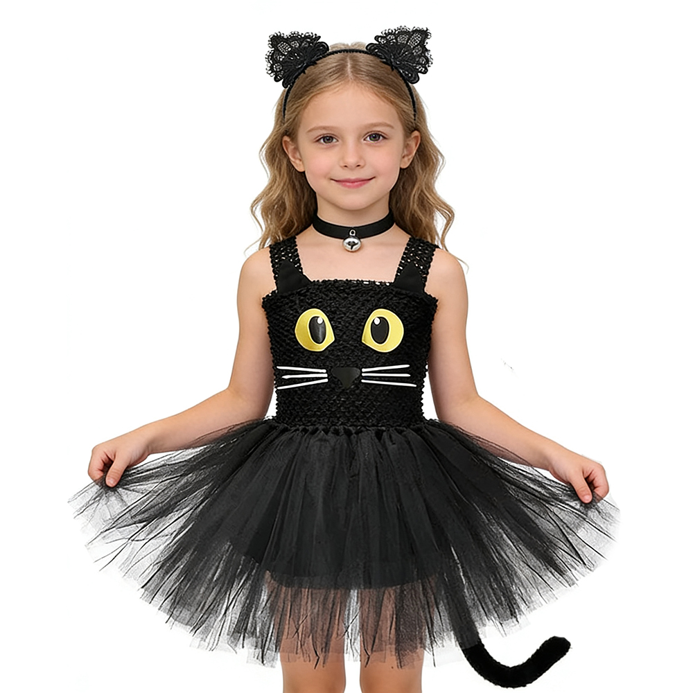 Girls Black Cat Tutu Dress Chi - Baby Tutu Skirt review and price