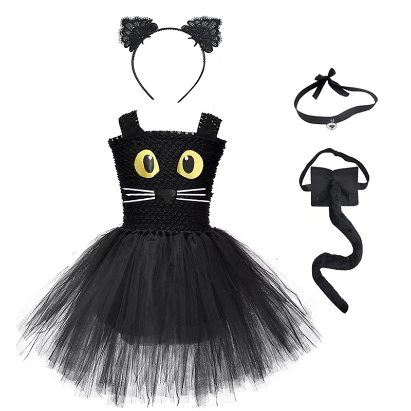 Girls Black Cat Tutu Dress Chi - Baby Tutu Skirt review and price