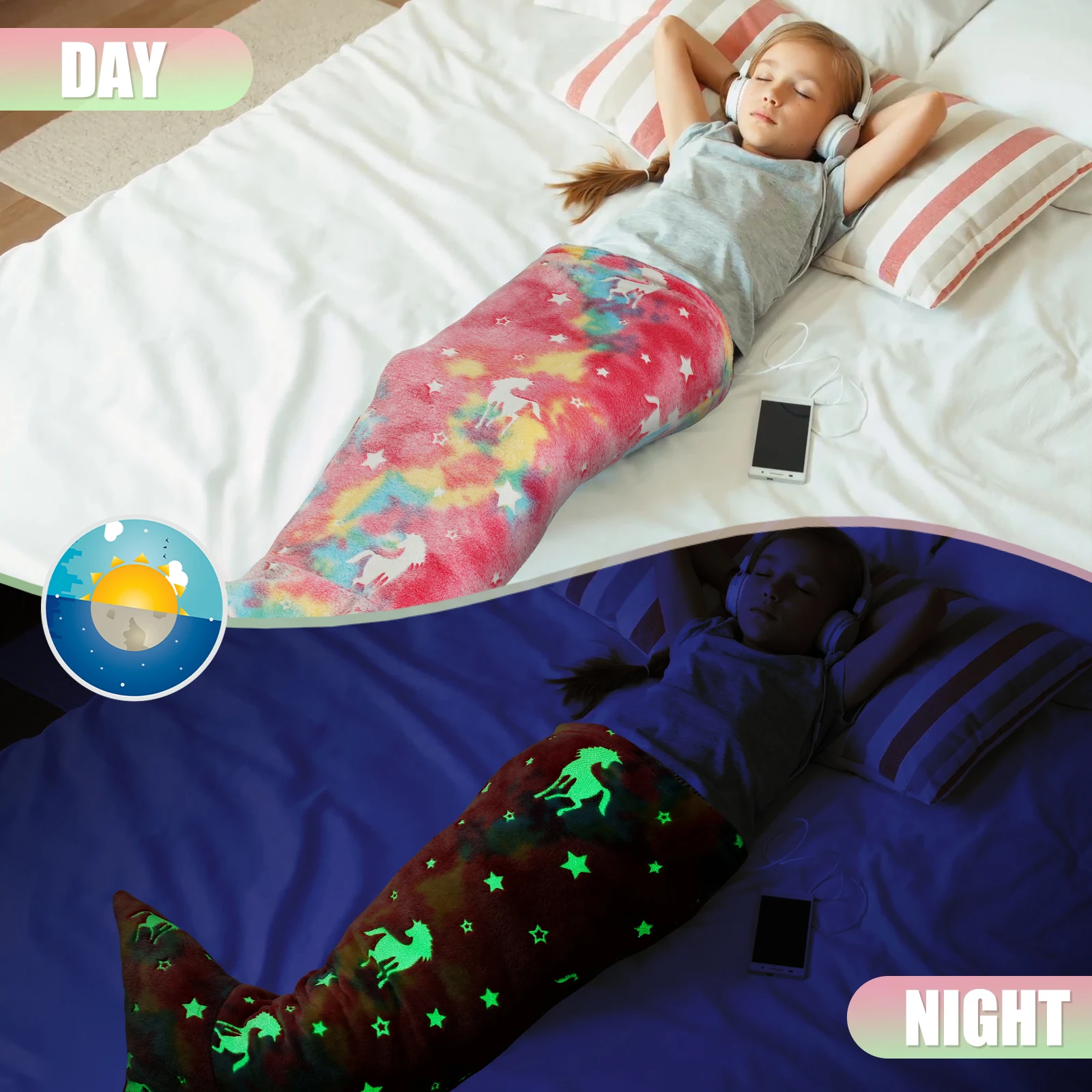Flannel Mermaid Sleeping Bag S - Fleece Sleep Bag review and price