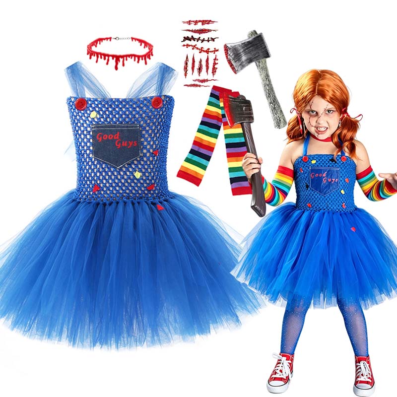 Girls Halloween Scary Doll Cos - Baby Tutu Skirt review and price